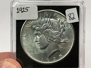 lot 82 image: 1925 Silver Peace Dollar