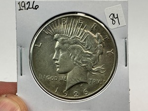 lot 84 image: 1926 Silver Peace Dollar