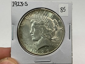 lot 85 image: 1923-S Silver Peace Dollar