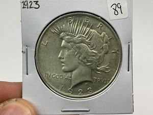 lot 89 image: 1923 Silver Peace Dollar