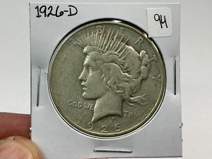 lot 94 image: 1926-D Silver Peace Dollar
