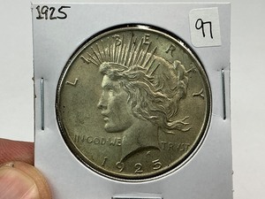 lot 97 image: 1925 Silver Peace Dollar
