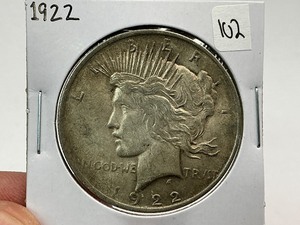 lot 102 image: 1922 Silver Peace Dollar