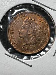 1905 US INDIAN HEAD CENT BU