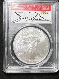 lot 63 image: 2021-S AMERICAN SILVER EAGLE PCGS MS70 EMERGENCY ISSUE