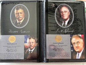 lot 18 image: Roosevelt Dollar Coins