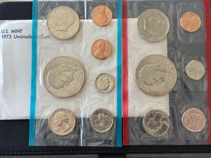 lot 50 image: 1973 P & D Mint Set