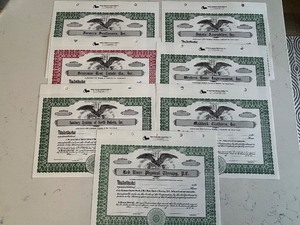 lot 65 image: Vintage North Dakota Stock Certificates Never Assigned