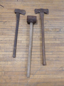 lot 40 image: Axes and Sledge Hammer