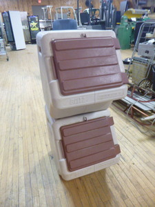 lot 45 image: 2 Blitz Stack-N-Stor Pet Food Containers