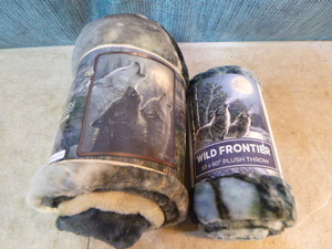 lot 121 image: 2 Plush Throws
