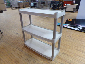 lot 122 image: Plano 3-Teir Plastic Shelving
