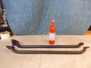 lot 134 image: 3 Safety Grab Bars and Fire Extinguisher