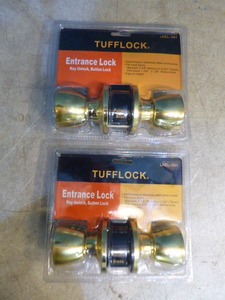 lot 170 image: 2 Tufflock Entrance Lock Door Knobs