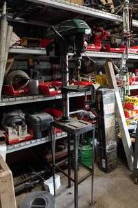 lot 248 image: Masterforce Variable Speed Drill Press on Stand