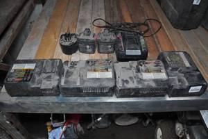 lot 264 image: Max Rebar Cutter Battery Chargers and Batteries