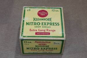 lot 469 image: 25 Remington Nitro Express 12 Ga 2-34 Chilled 5 Shot Shotshells