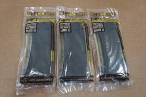 lot 159 image: 3 MFT Mod 2 30 Round AR Magazines - .2235.56.300 AAC