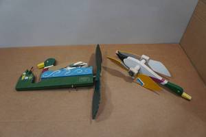 lot 176 image: 2 Vintage Duck Lawn Ornaments Windmill