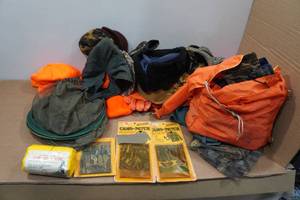 lot 207 image: Assorted Camping Gear - Hats, Gloves