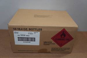 lot 225 image: 12 16.4oz Fuel Propane Bottles
