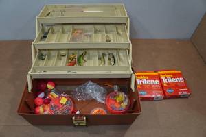 lot 228 image: Plano Tackle Box with Assorted Tackle