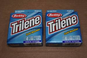 lot 260 image: 2 Berkley Trilene Cold Water 4 Pound Test Fishing Line