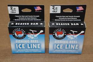 lot 261 image: 2 Beaver Dam Ice Line 2 Pound Test Fishing Line