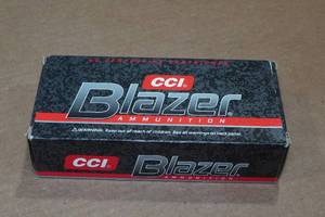 lot 309 image: 50 CCI Blazer .40 S&W 180 Gr FMJ Aluminum Case Ammo