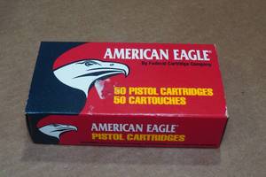 lot 313 image: 50 American Eagle 9mm 124 Gr FMJ Ammo