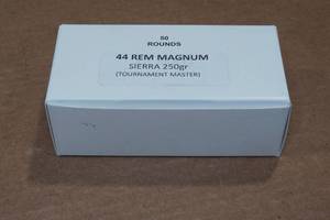 lot 332 image: 50 .44 Rem Mag 250 Gr Sierra Tournament Master Ammo