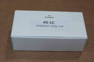 lot 334 image: 50 .45 LC 240 Gr Hornady XTP Ammo