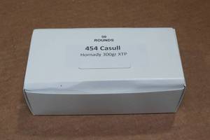 lot 336 image: 50 .454 Casull 300 Gr Hornady XTP Ammo