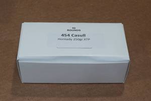 lot 337 image: 50 .454 Casull 250 Gr Hornady XTP Ammo