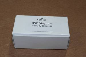 lot 341 image: 50 .357 Magnum 125 Gr Hornady JHP Ammo