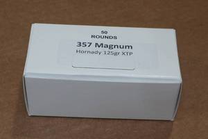 lot 342 image: 50 .357 Magnum 125 Gr Hornady XTP Ammo