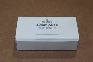 lot 344 image: 50 10mm Auto 200 Gr Sierra HP Ammo