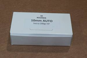 lot 345 image: 50 10mm Auto 200 Gr Sierra HP Ammo
