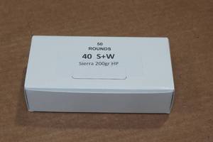 lot 347 image: 50 .40 S&W 200 Gr Sierra HP Ammo
