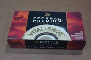 lot 364 image: 20 Federal Vital Shok .300 Win Mag 180 Gr Barnes MRX Ammo