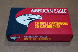 lot 366 image: 20 American Eagle .30-06 Sprg 150 Gr FMJ BT Ammo