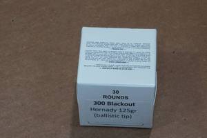lot 393 image: 30 .300 Blackout 125 Gr Hornady Ballistic Tip Ammo