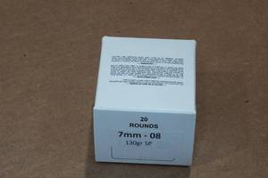 lot 407 image: 20 7mm-08 130 Gr SP Ammo
