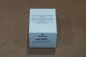 lot 415 image: 20 .303 British 174 Gr Sierra SP BT Ammo