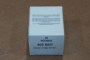 lot 416 image: 20 .303 British 174 Gr Sierra SP BT Ammo