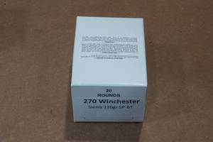 lot 417 image: 20 .270 Win 130 Gr Sierra SP BT Ammo
