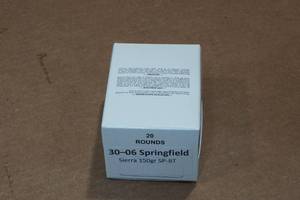 lot 423 image: 20 .30-06 Sprg 150 Gr Sierra SP BT Ammo
