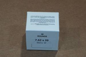 lot 437 image: 30 7.62 x 39mm Sierra SP Ammo
