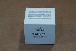 lot 440 image: 30 7.62 x 39mm Sierra SP Ammo