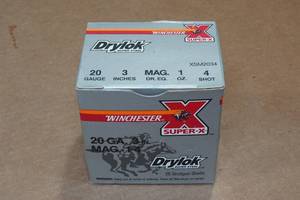 lot 453 image: 25 Winchester Super-X 20 Ga 3 Magnum 4 Shot Shotshells